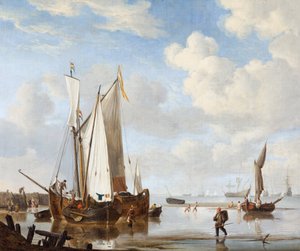 Un wijdschip e un kaag in un